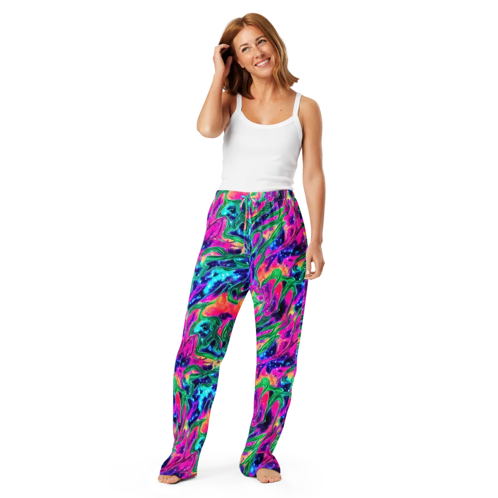 Hypercolor Oasis on Women's Pajama Pants — Front