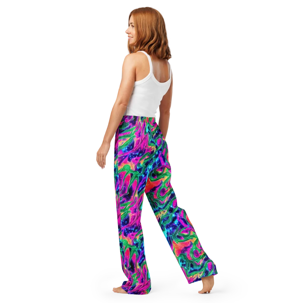 Hypercolor Oasis on Women's Pajama Pants — Back