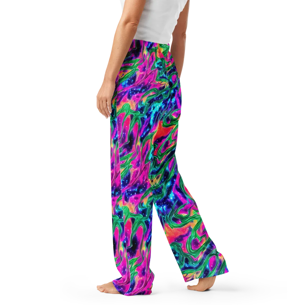 Hypercolor Oasis on Women's Pajama Pants — Left
