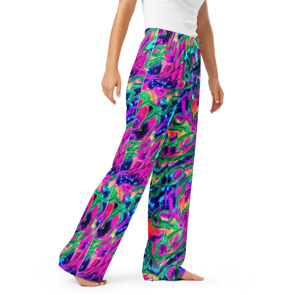 Hypercolor Oasis on Women's Pajama Pants — Right Front