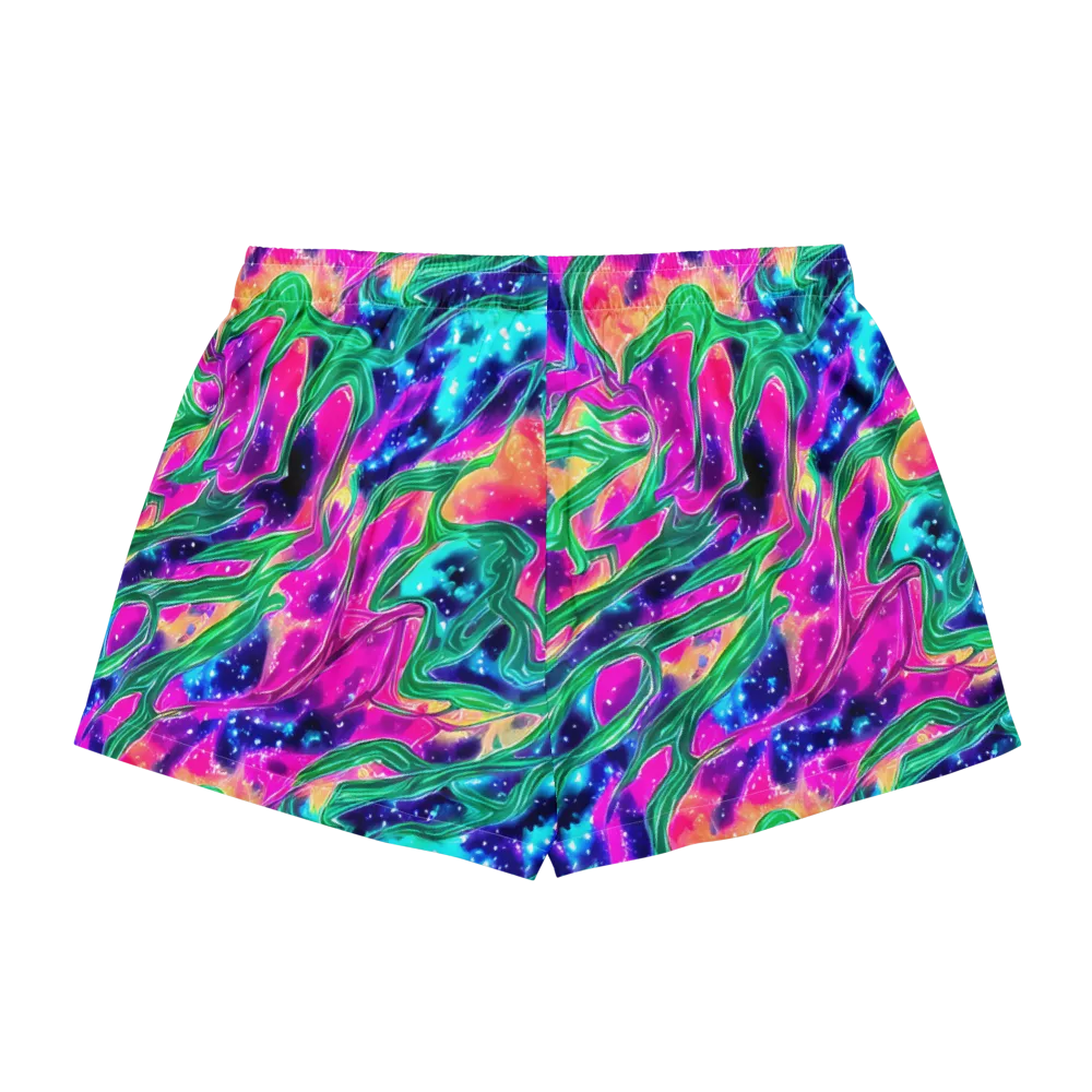 Hypercolor Oasis on Women's Pajama Shorts — Back
