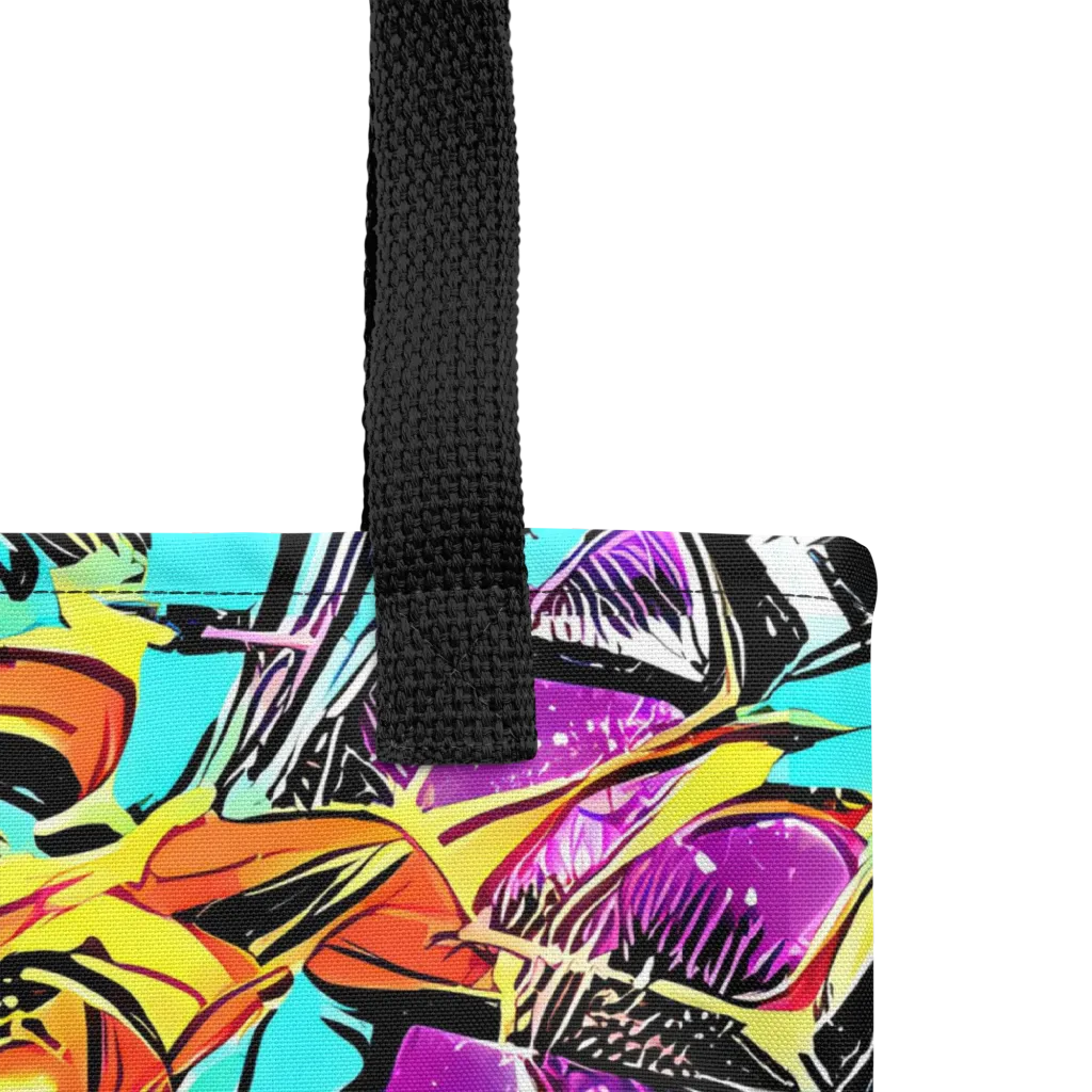 Turquoise Riot on Tote Bag — Product details