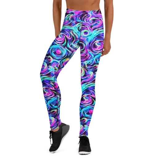 Digital Kaleidoscope on a Yoga Leggings