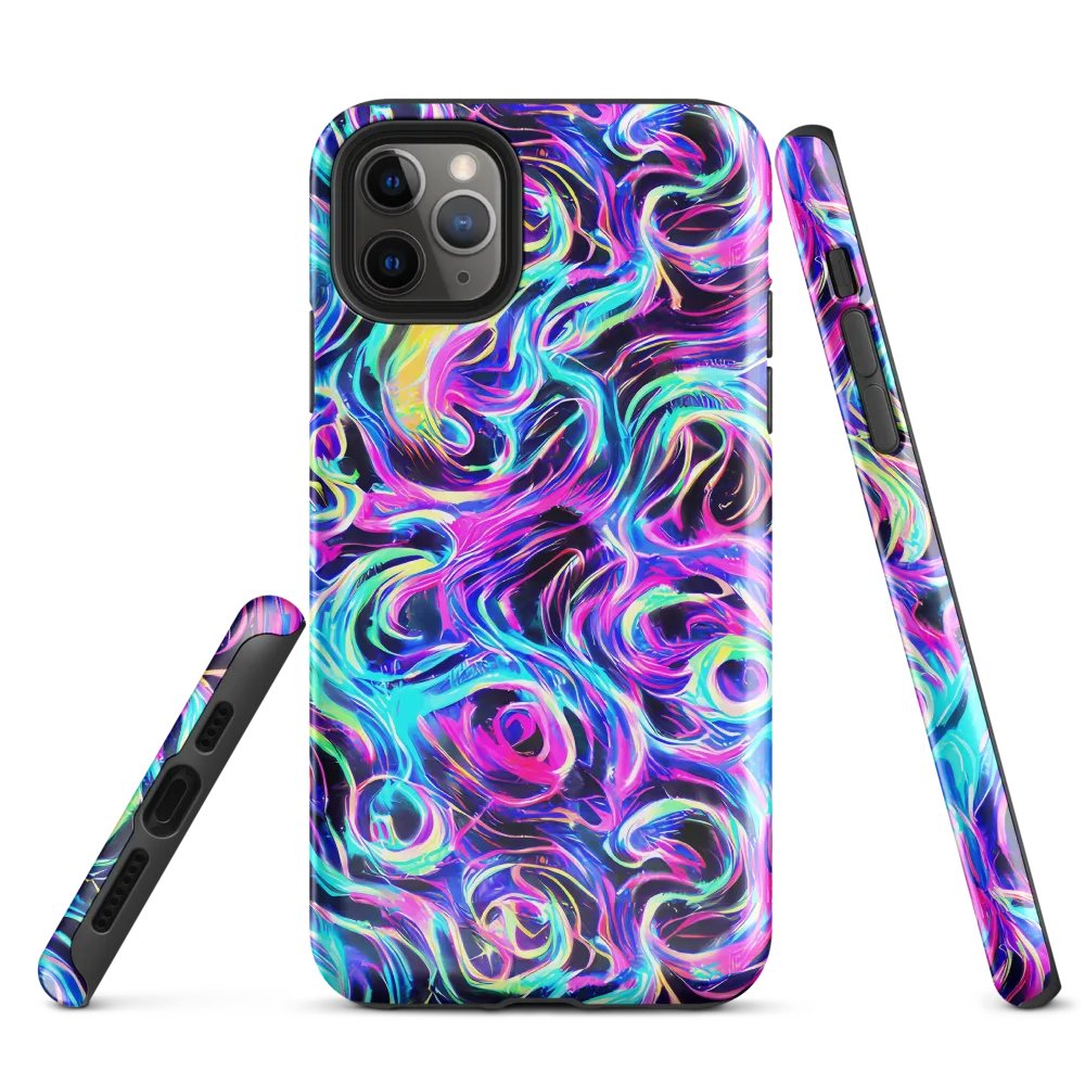 Digital Kaleidoscope on Tough Case for iPhone® — Front