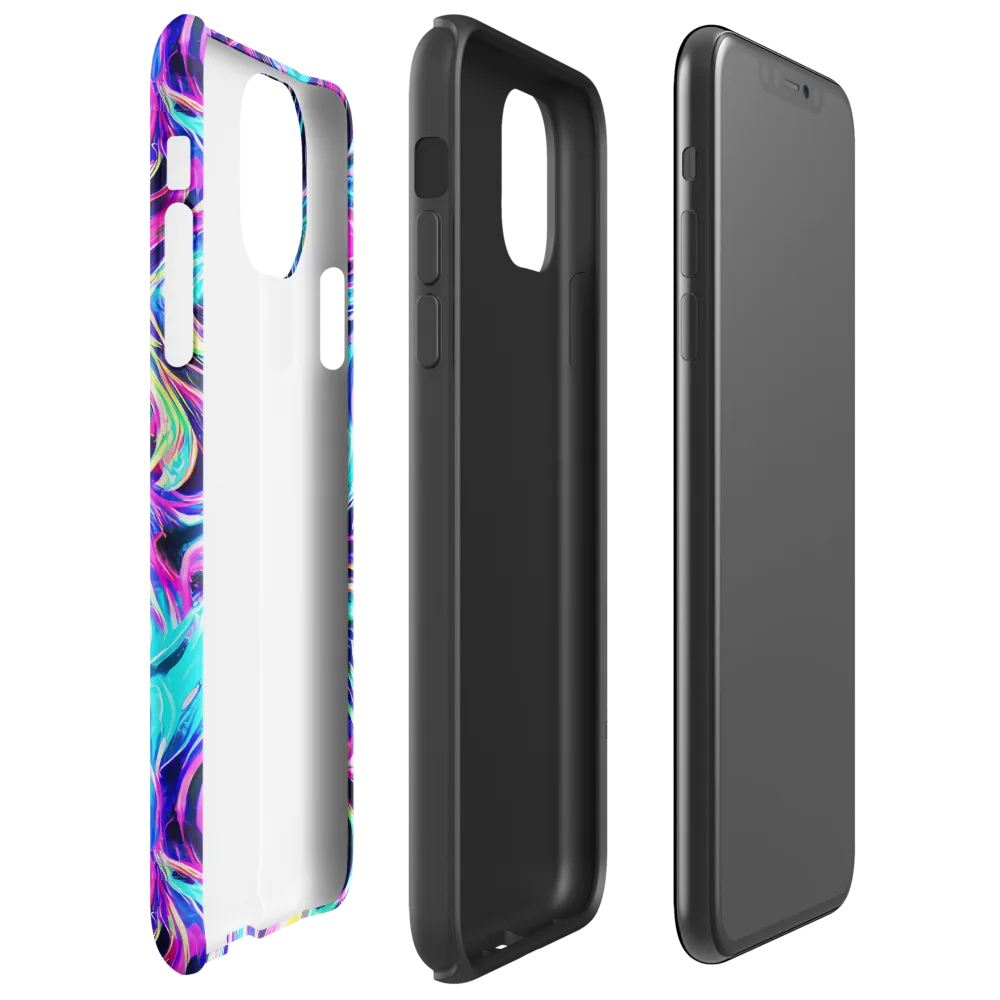 Digital Kaleidoscope on Tough Case for iPhone® — Right