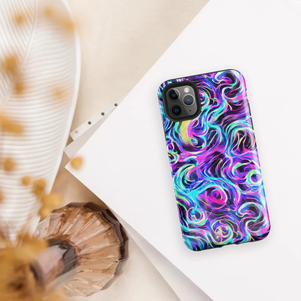 Digital Kaleidoscope on Tough Case for iPhone® — Front