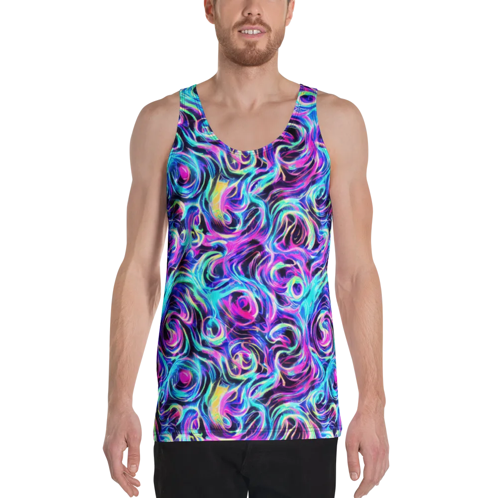 Digital Kaleidoscope on Men's Tank Top — Front