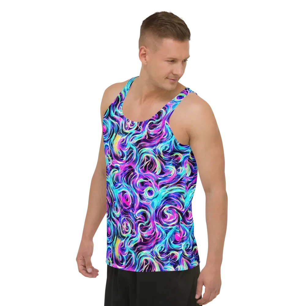 Digital Kaleidoscope on Men's Tank Top — Left Front