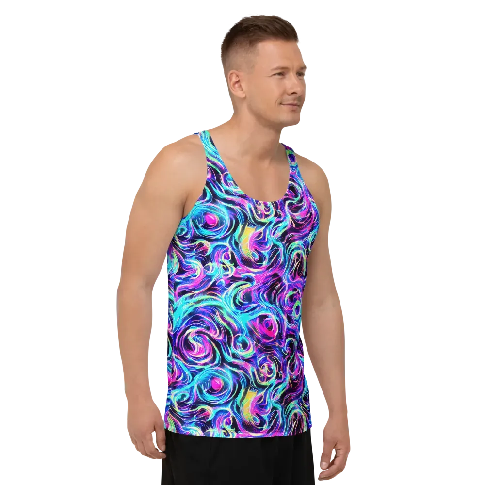 Digital Kaleidoscope on Men's Tank Top — Right Front