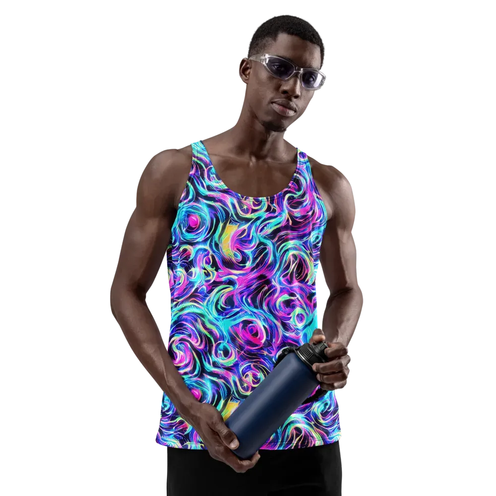 Digital Kaleidoscope on Men's Tank Top — Front