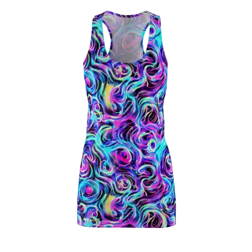 Digital Kaleidoscope on a Racerback Dress