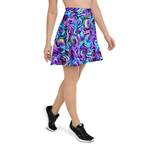 Digital Kaleidoscope on a Skater Skirt
