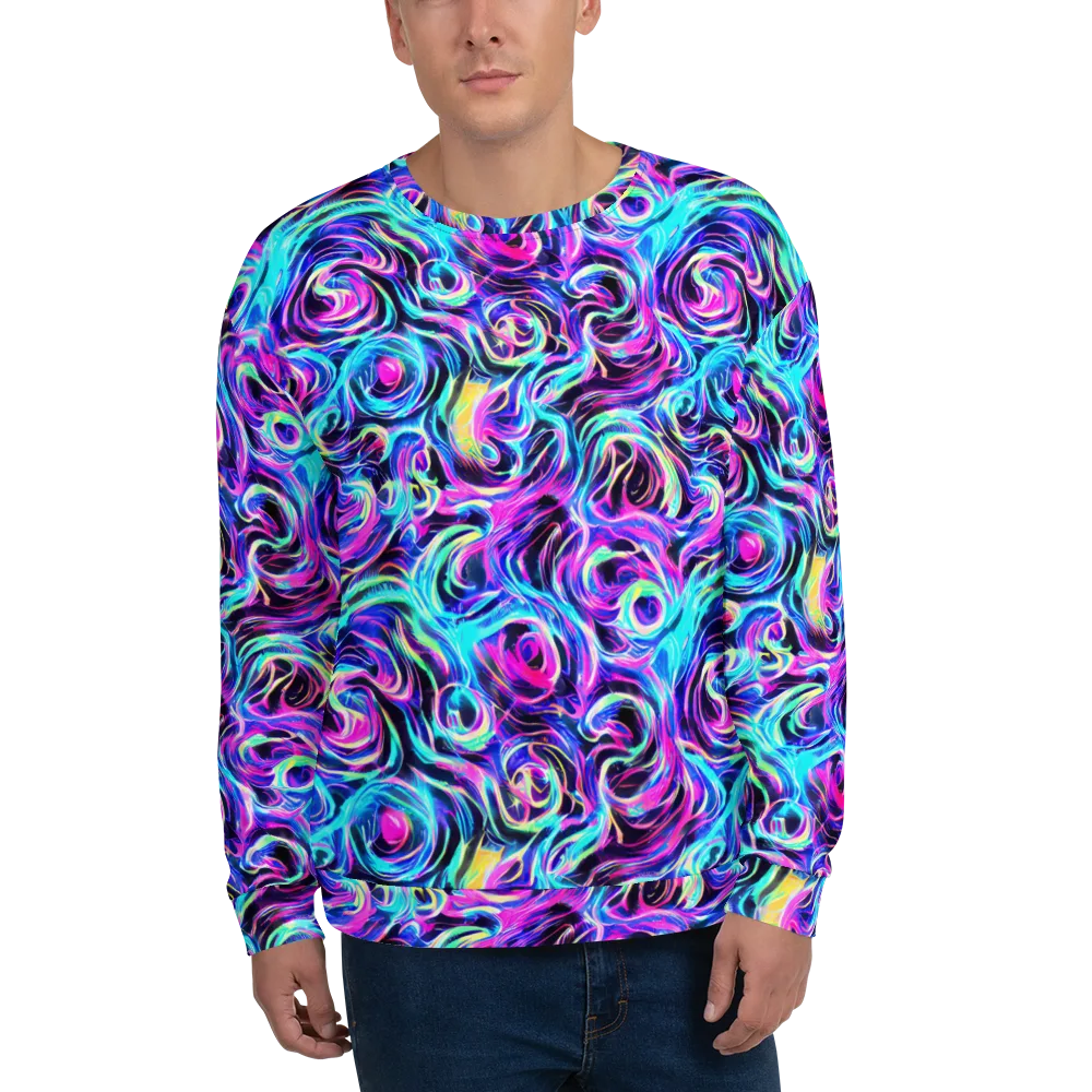 Digital Kaleidoscope on Sweatshirt — Front
