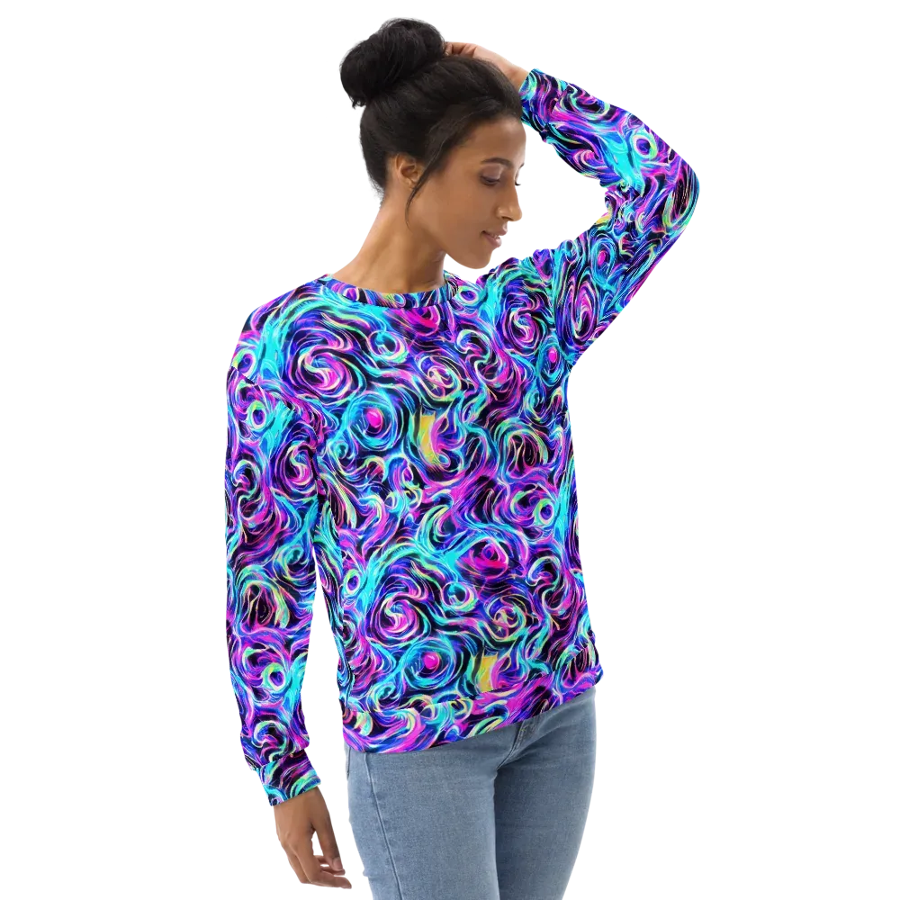 Digital Kaleidoscope on Sweatshirt — Right Front