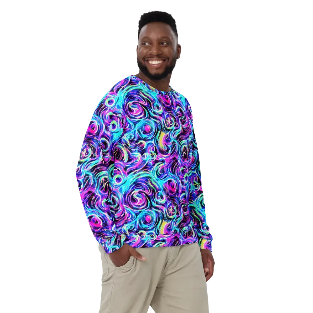 Digital Kaleidoscope on Sweatshirt — Front