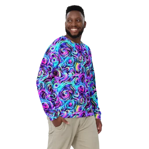 Digital Kaleidoscope on a Sweatshirt