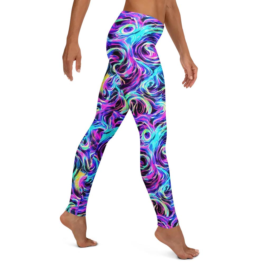 Digital Kaleidoscope on Leggings — Right