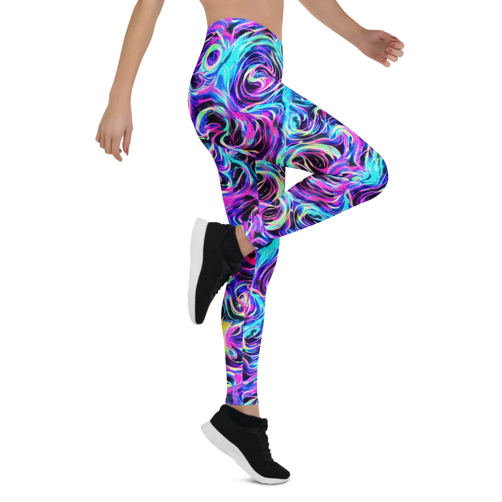 Digital Kaleidoscope on Leggings — Right