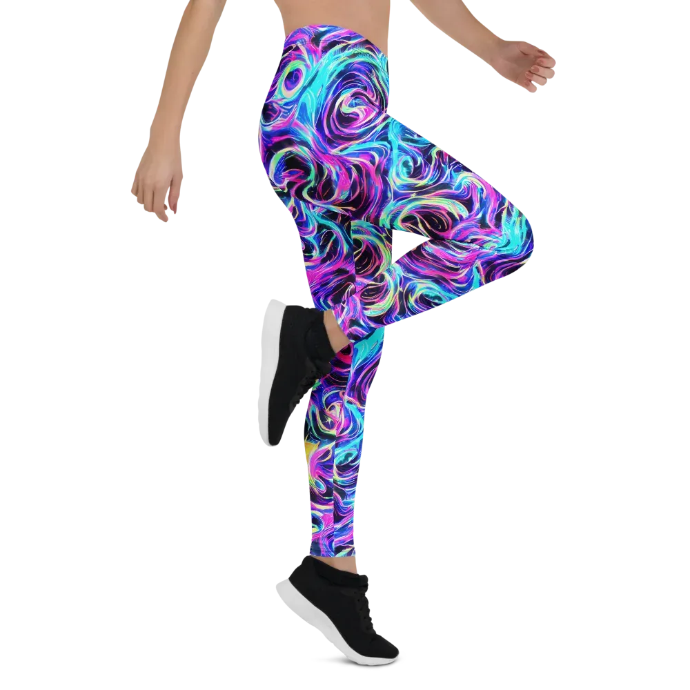 Digital Kaleidoscope on Leggings — Right