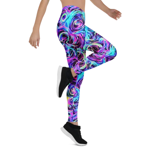 Digital Kaleidoscope on a Leggings