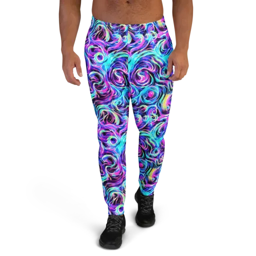 Digital Kaleidoscope on a Men's Joggers