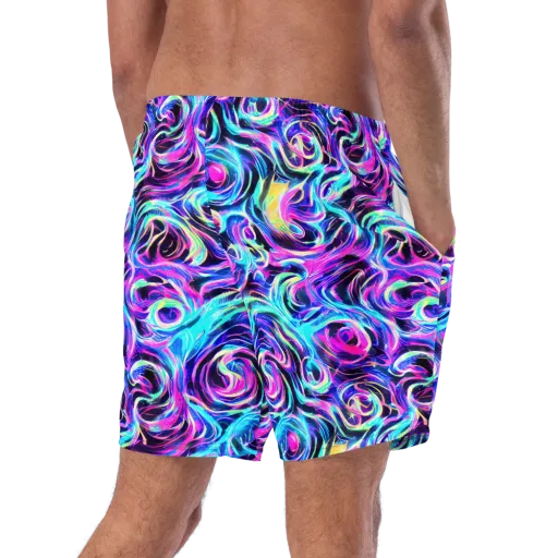 Digital Kaleidoscope on a Swim Trunks