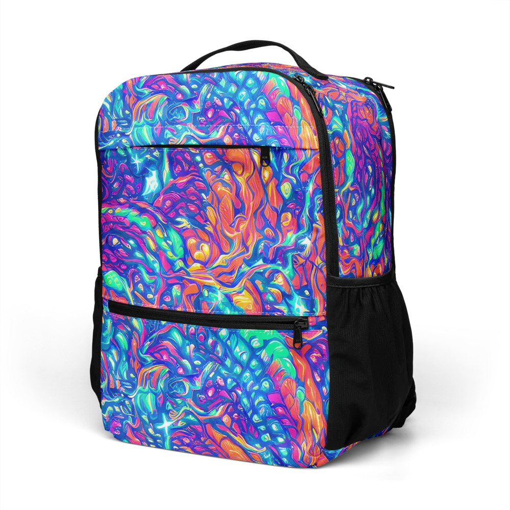 Fluorescent Riptide on Utility Backpack — Left Front