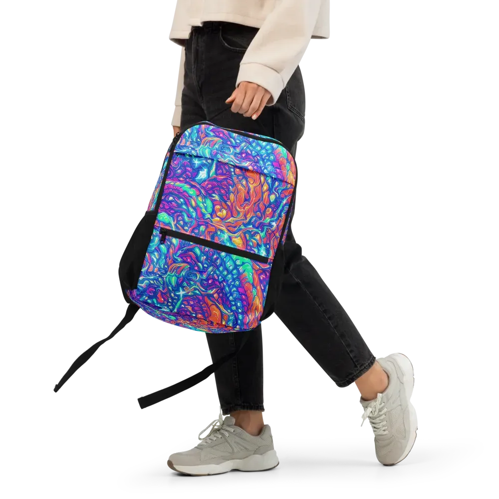 Fluorescent Riptide on Utility Backpack — Front