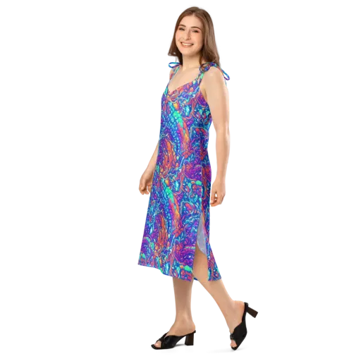 Fluorescent Riptide on a Slip Dress