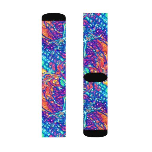Fluorescent Riptide on a Socks