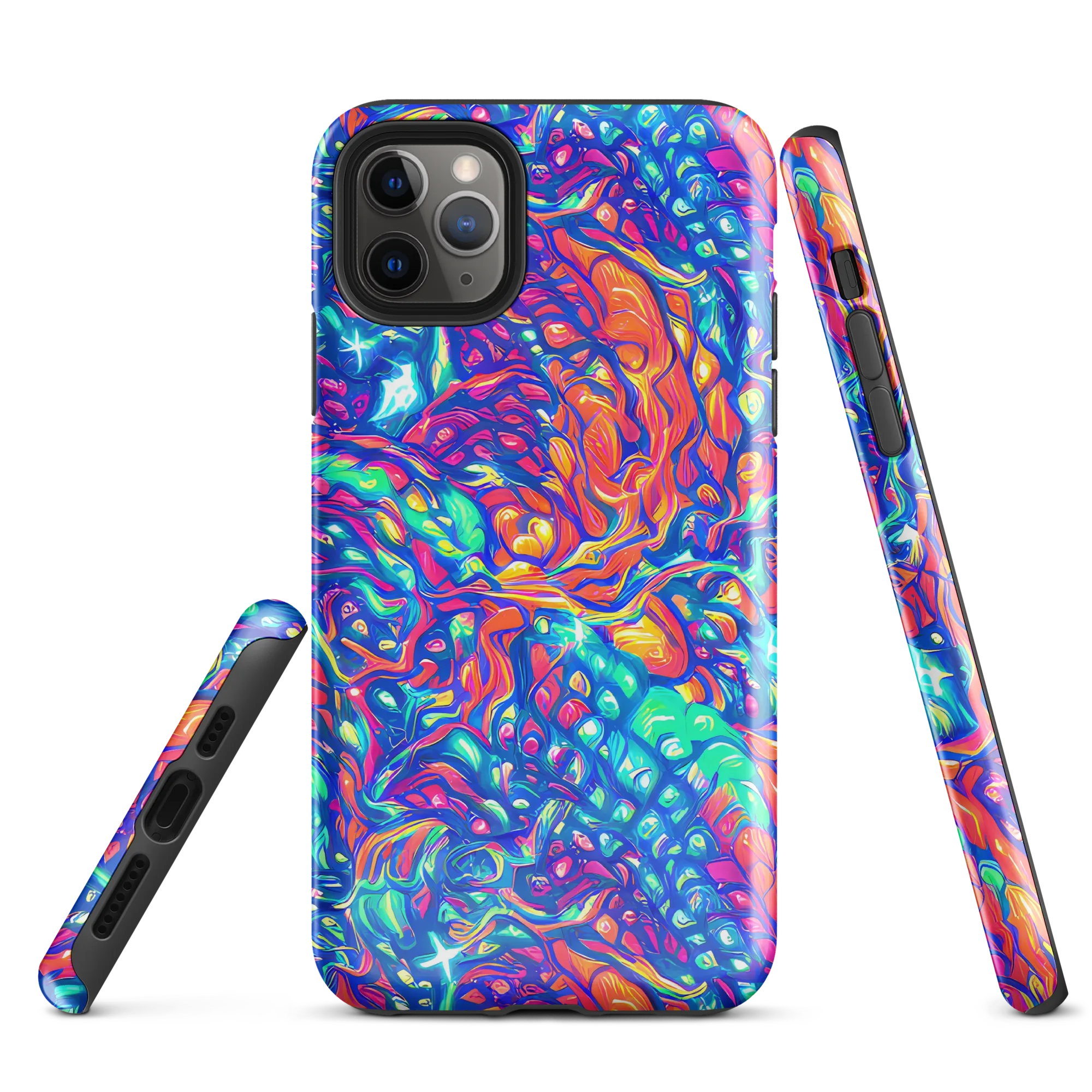 Fluorescent Riptide on Tough Case for iPhone® — Front