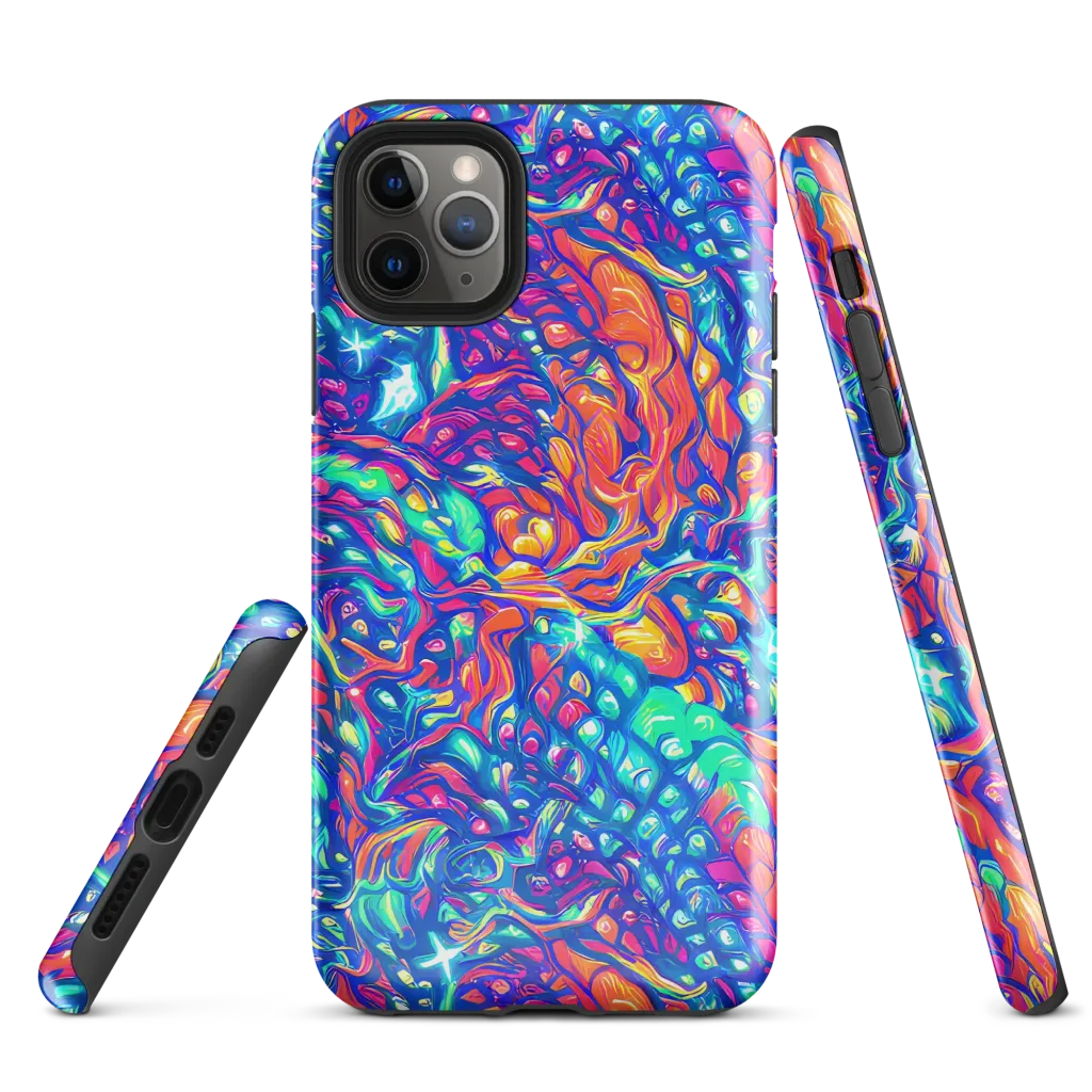 Fluorescent Riptide on Tough Case for iPhone® — Front