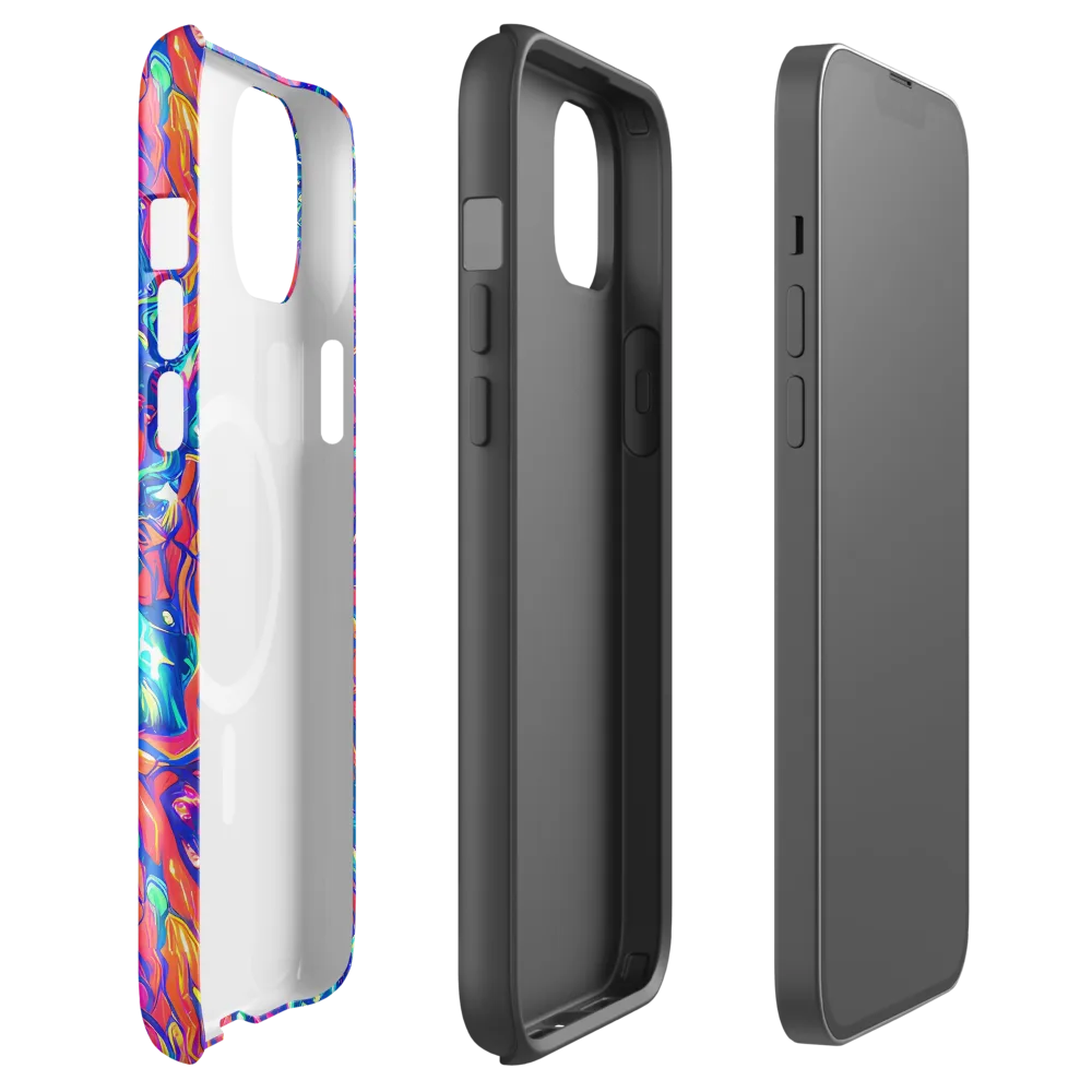 Fluorescent Riptide on MagSafe Tough Case for iPhone® — Front