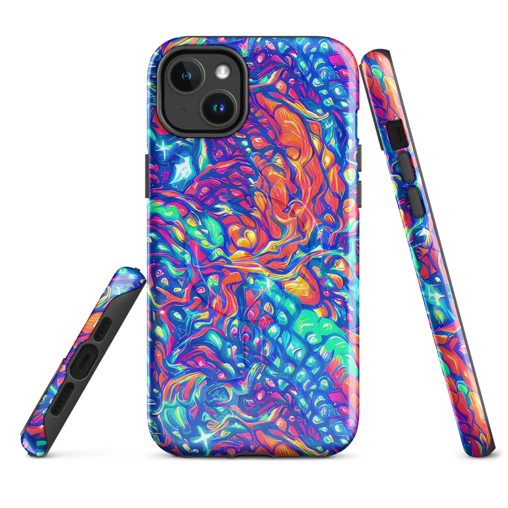 Fluorescent Riptide on MagSafe Tough Case for iPhone® — Front