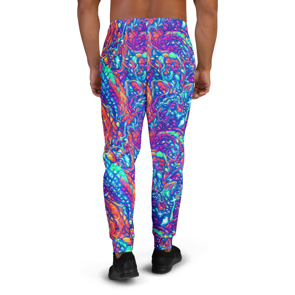 Fluorescent Riptide on Men's Joggers — Back