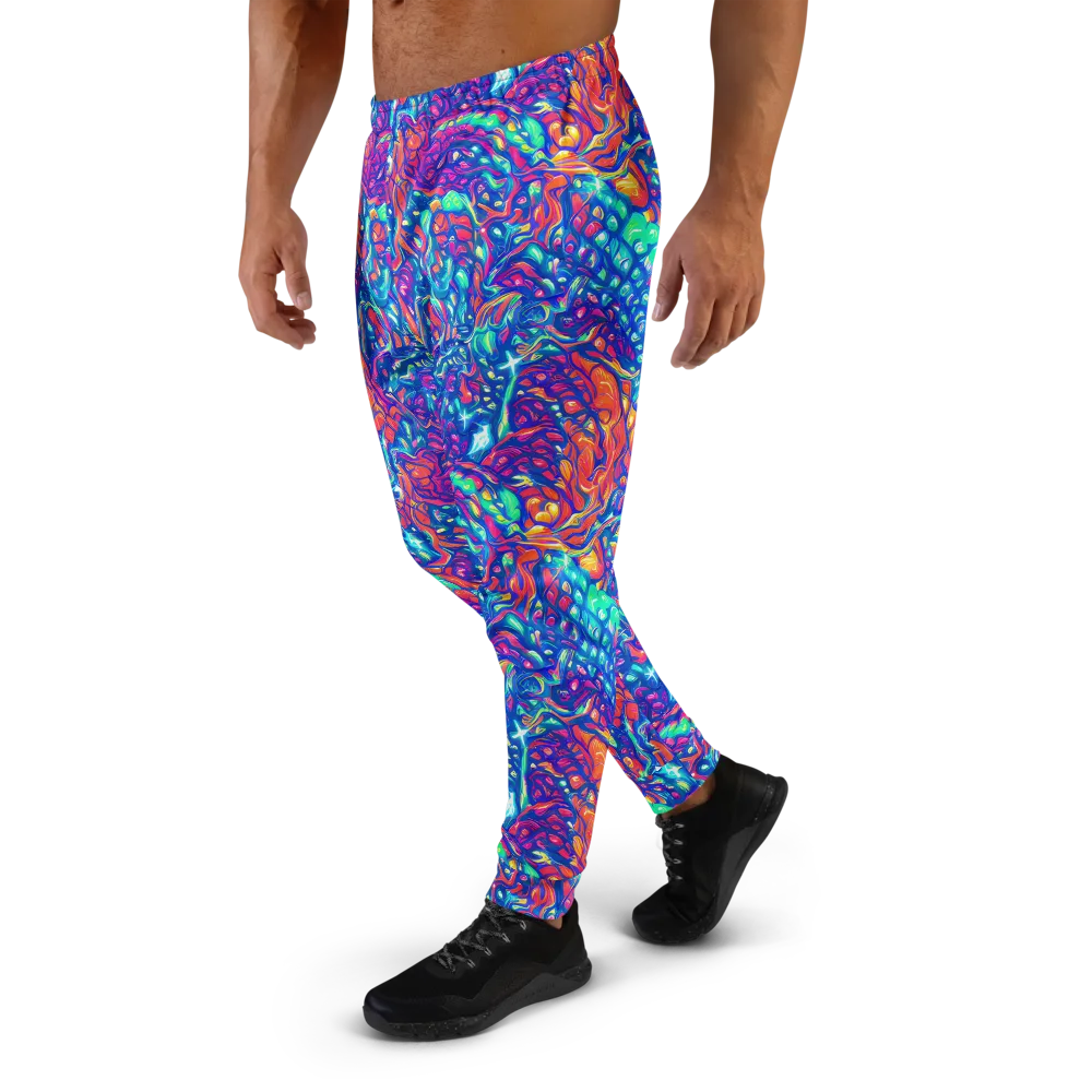 Fluorescent Riptide on Men's Joggers — Left