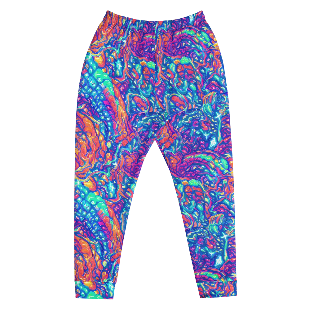 Fluorescent Riptide on Men's Joggers — Front