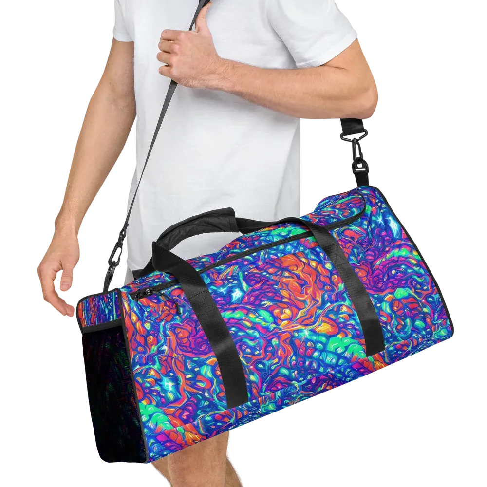 Fluorescent Riptide on Duffle Bag — Right Front