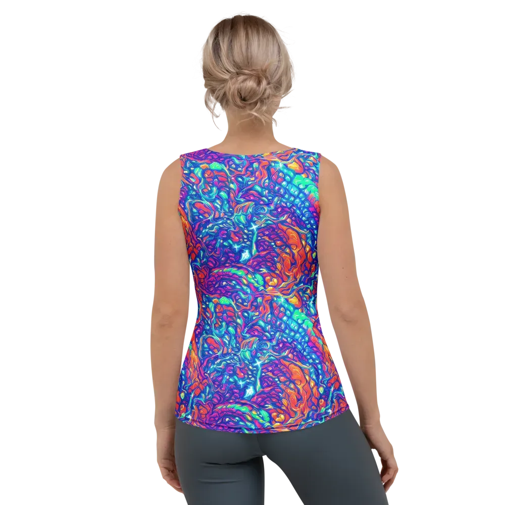 Fluorescent Riptide on Women's Tank Top — Back
