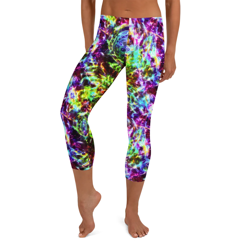Galaxy Afterglow on Capri Leggings — Front
