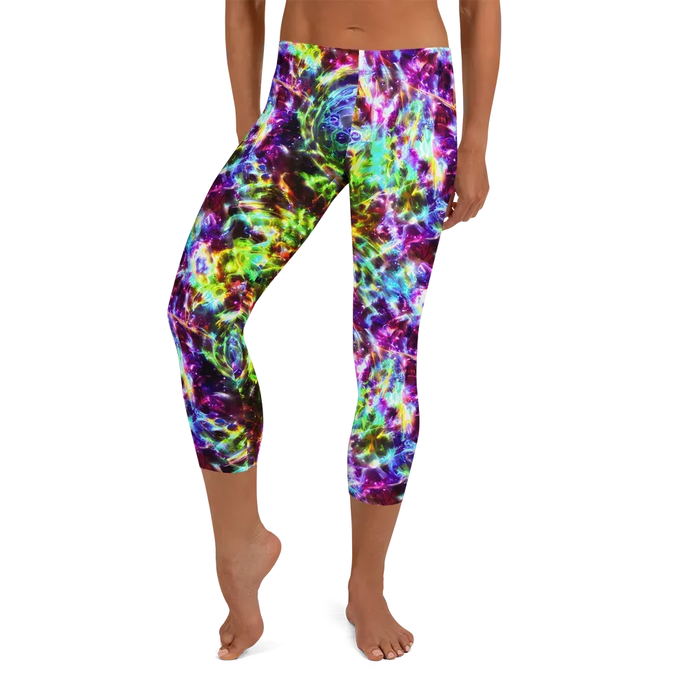 Galaxy Afterglow on Capri Leggings — Front