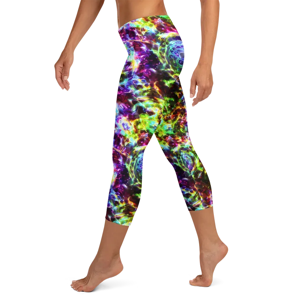 Galaxy Afterglow on Capri Leggings — Left