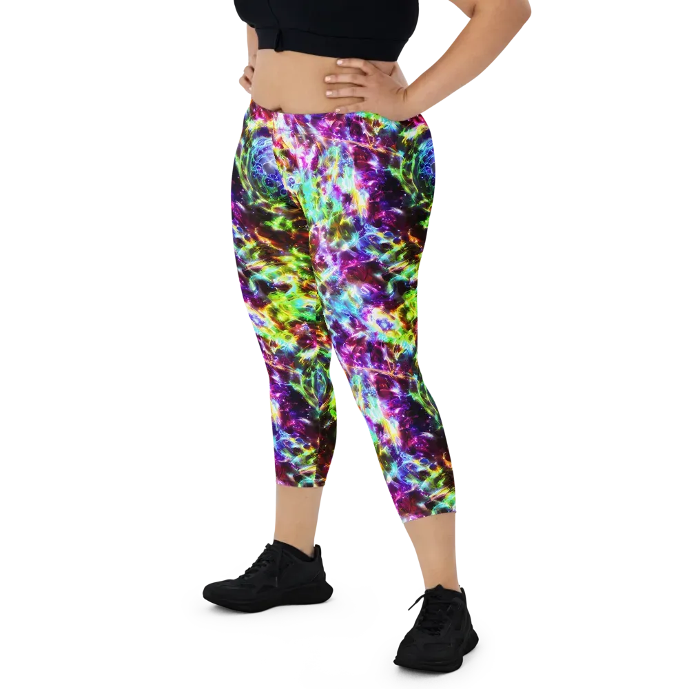 Galaxy Afterglow on Capri Leggings — Front
