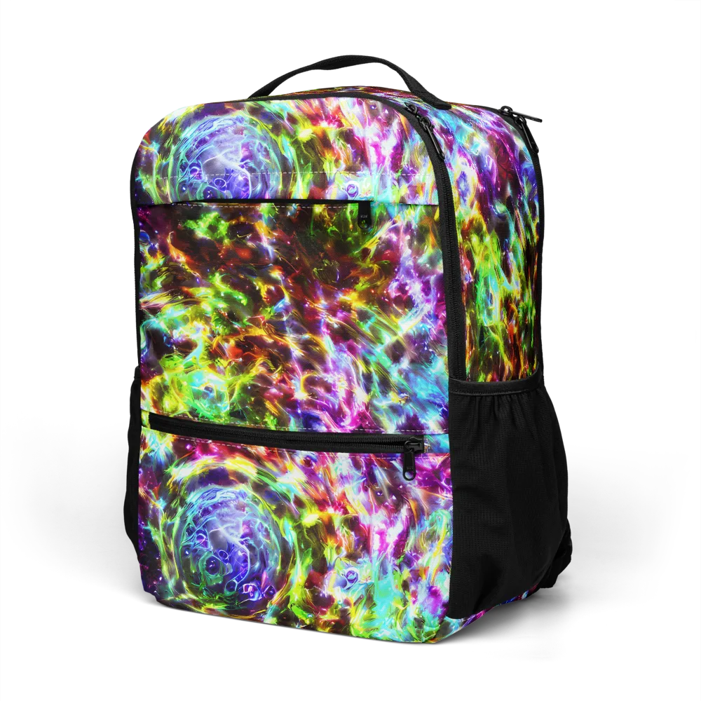 Galaxy Afterglow on Utility Backpack — Left Front