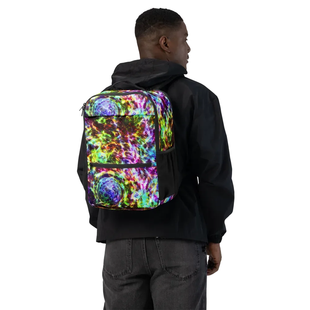 Galaxy Afterglow on Utility Backpack — Back