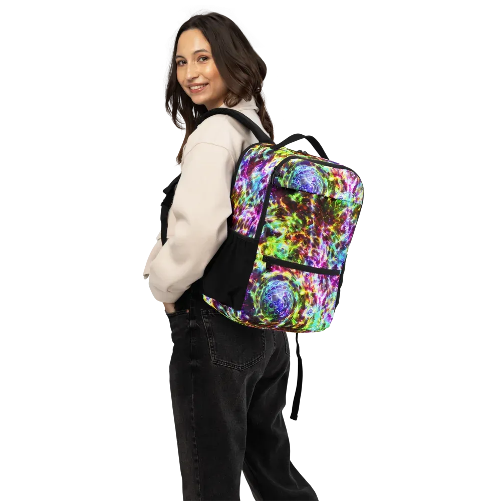 Galaxy Afterglow on Utility Backpack — Back