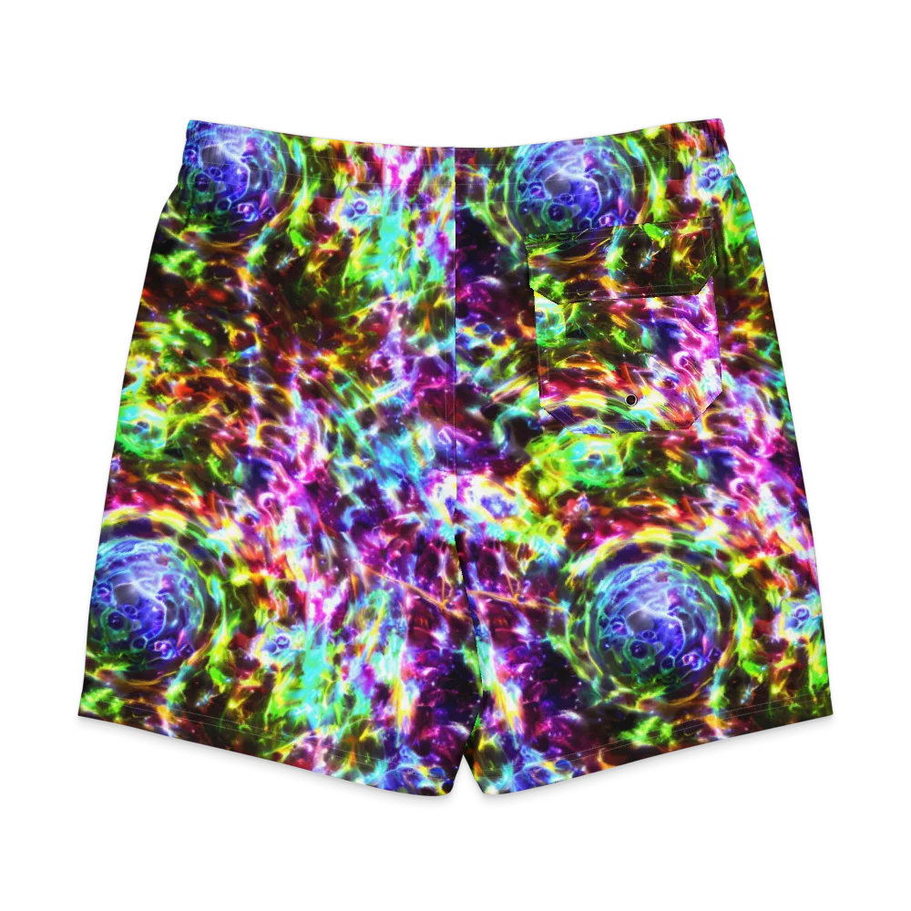 Galaxy Afterglow on Men's Board Shorts — Back