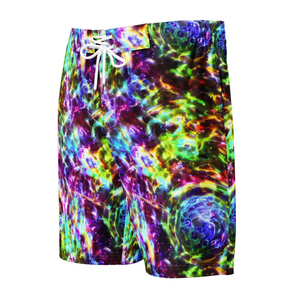 Galaxy Afterglow on Men's Board Shorts — Front