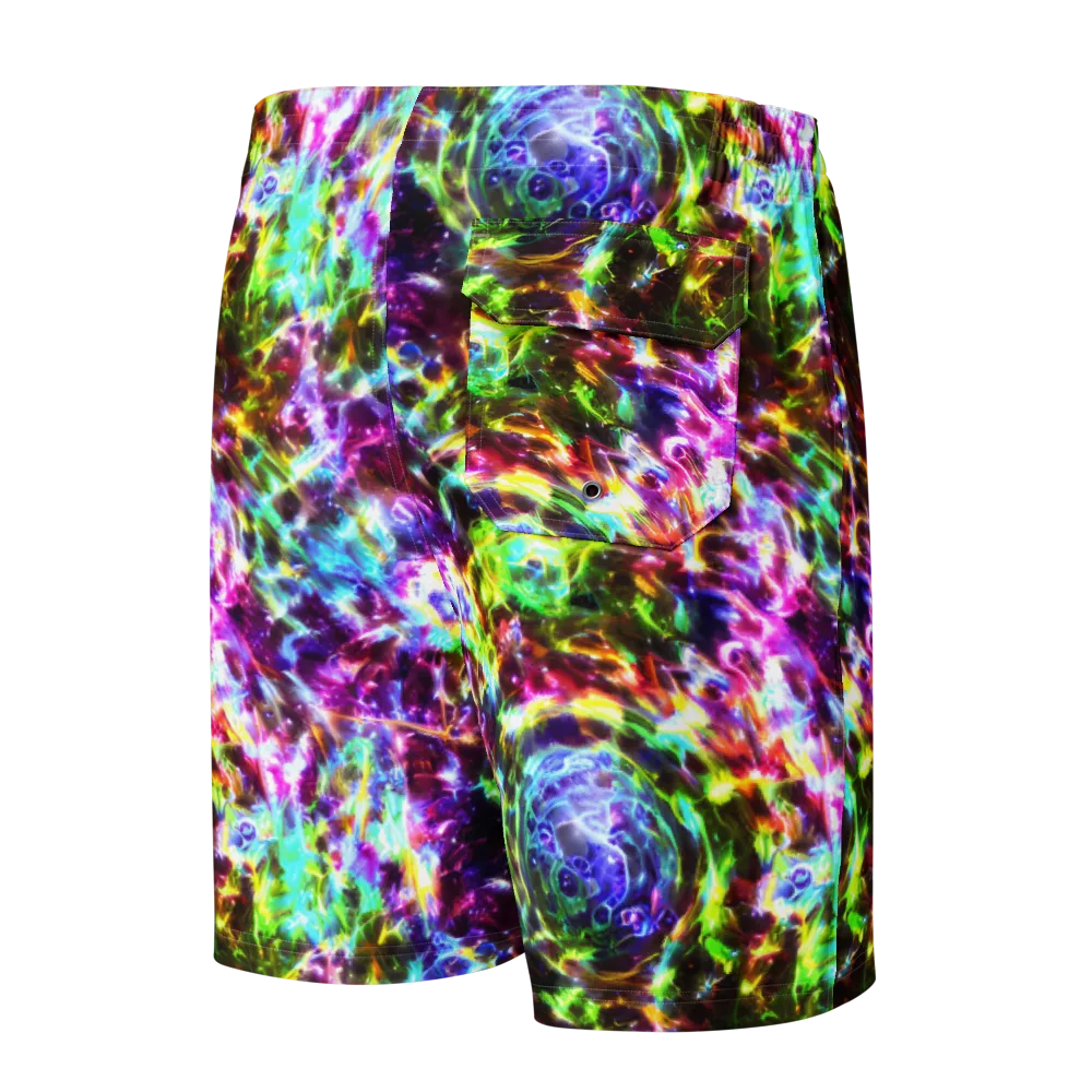 Galaxy Afterglow on Men's Board Shorts — Back