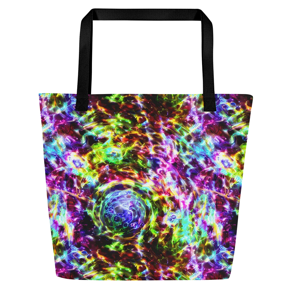 Galaxy Afterglow on Large Tote Bag W/ Pocket — Front